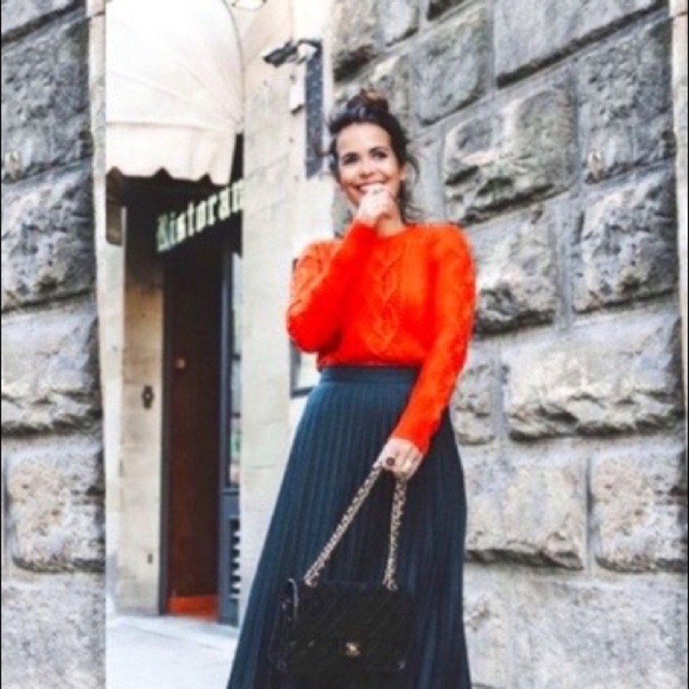 CS h&m red/orange sweater